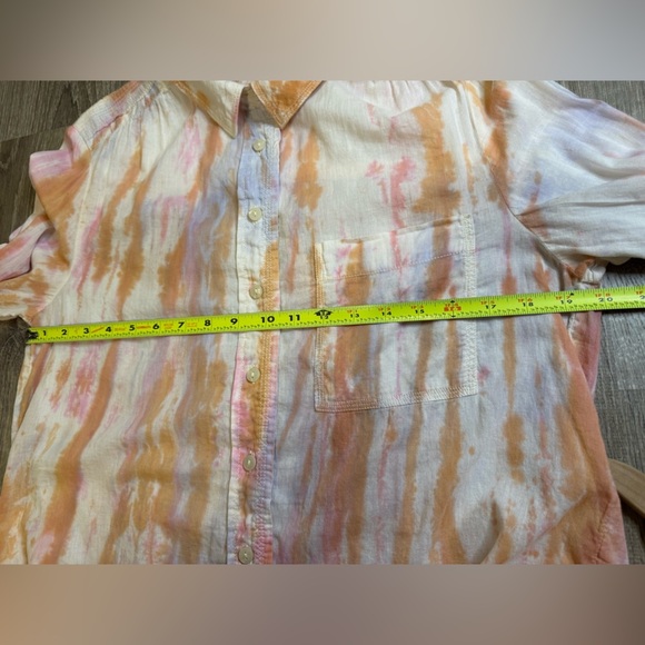 Anthropologie Pilcro Tie Dye Button Down Shirt Medium - Picture 5 of 10